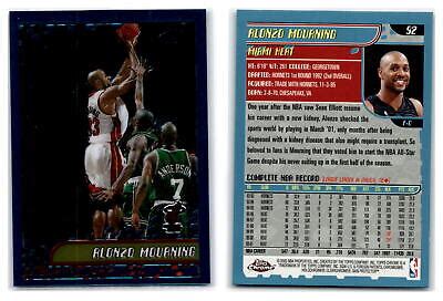 Topps Chrome Basketball Alonzo Mourning Miami Heat Ebay