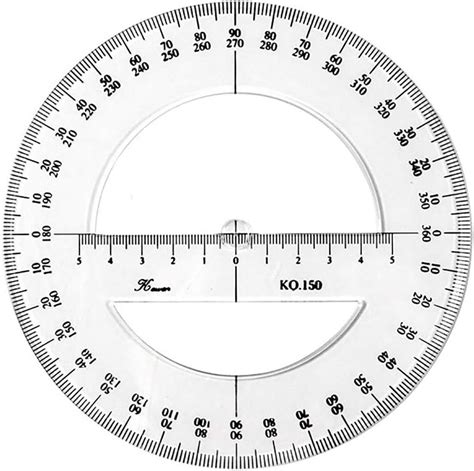 Amazon Degree Protractor Round Ruler Gauge Angular Drafting