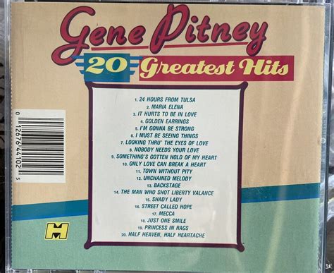 20 Greatest Hits By Gene Pitney CD New Sealed 12676441025 EBay