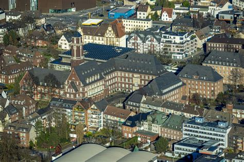 Luftaufnahme Bottrop Geb Ude Der Stadtverwaltung Rathaus Im