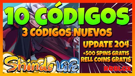 3 nuevos códigos10 CODIGOS ACTIVOS de SHINDO LIFESpins RCoinsUpdate