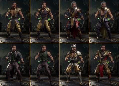 Shang Tsung now has 8 different skins and the rest of DLC characters ...