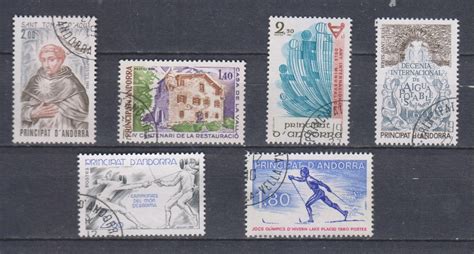 Andorre Français Sélection de timbres oblitérés Cote 5 25