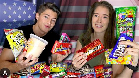 American Sour Candy Challenge Candy Taste Test Part 2 Youtube