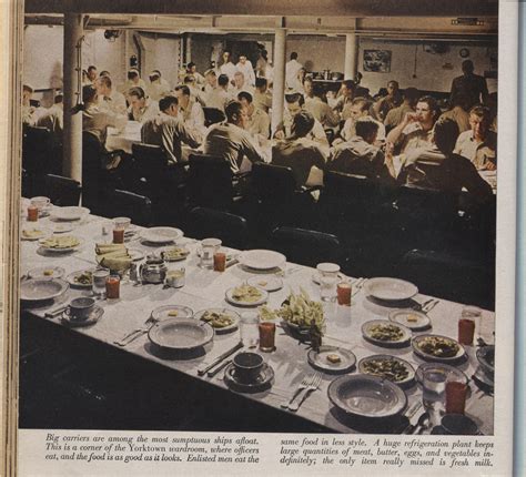 Uss Yorktown Carrier Wardroom Officers Mess Dining In Ceremony Orbit Galley Uss Yorktown