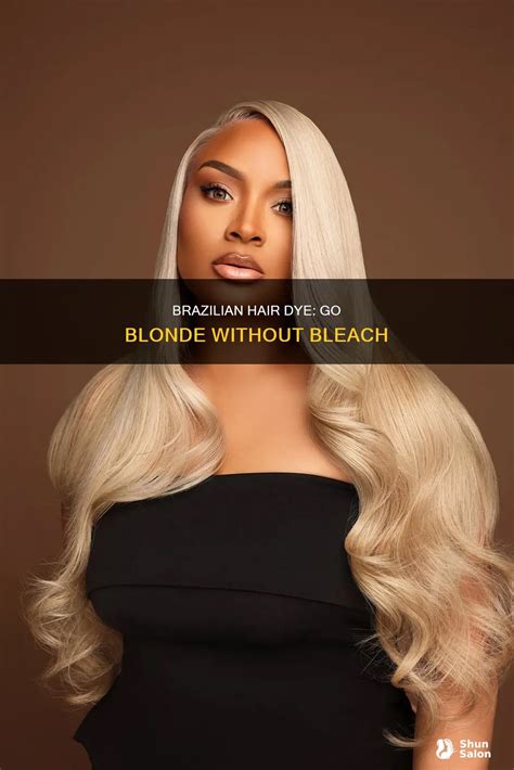 Brazilian Hair Dye Go Blonde Without Bleach Shunsalon