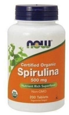 Now Foods Spirulina 200tabl na przewód pokarmowy cena opinie