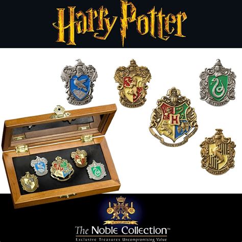 Harry Potter Coffret Pins Maisons De Poudlard Noble Collection