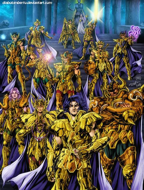 Saint Seiya Gold Saints By Diabolumberto On Deviantart Saint Seiya