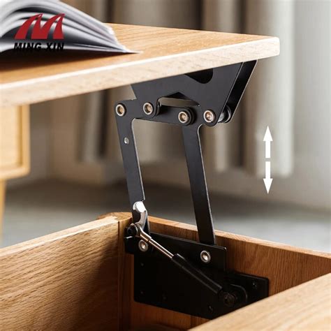 2pcs Folding Hydraulic Tea Table Hinge Furniture Lift Up Top Mechanism