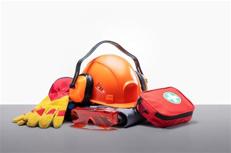 Premium Photo | Safety equipment Work safety concept