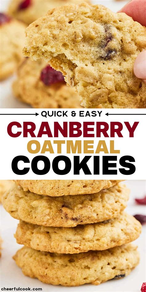 Cranberry Oatmeal Cookies