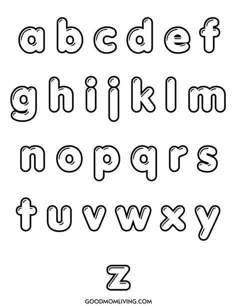 Printable Bubble Alphabet Letters Worksheets Library