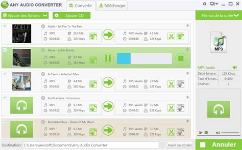 Any Audio Converter Tutoriel à convertir des fichiers vidéo et audio