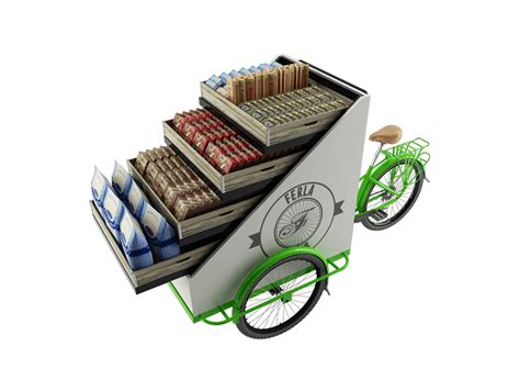 Vending Bike Tricycle Mobile Vending Cart For Food And Beverages