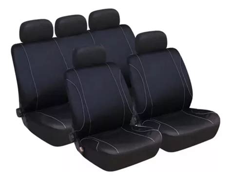 Forro Asiento Negro Universal 9 Piezas Carro Camioneta MercadoLibre