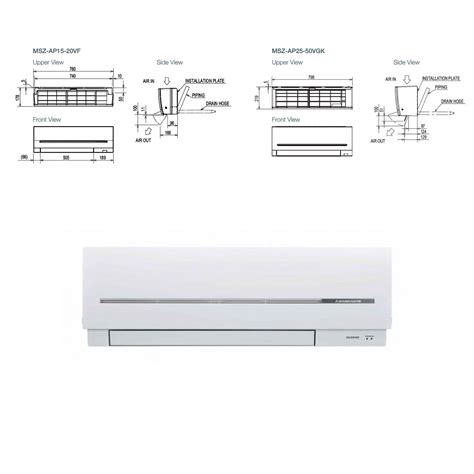 Mitsubishi Electric Air Conditioning Msz Ap71vgk Wall Mounted 7kw