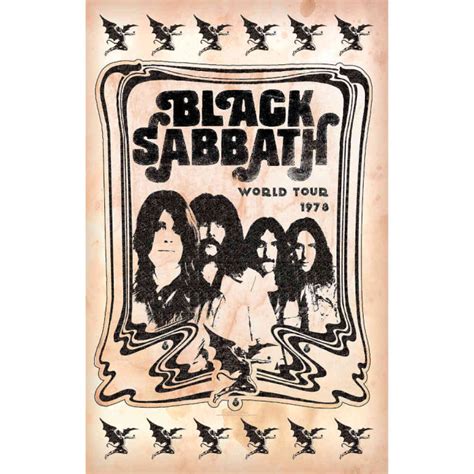 BLACK SABBATH - world Tour 1978 - Flag