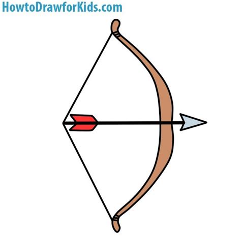 How to Draw a Bow and Arrow for Kids