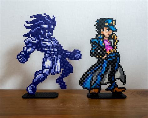 Jojos Bizarre Adventure Jotaro Kujo And Star Platinum Etsy Anime