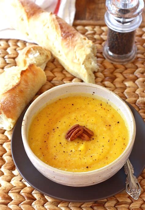 Sweet And Smoky Roasted Pumpkin Soup Season With Spice