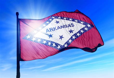 Arkansas State Flag Nylon Or Poly