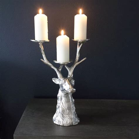 Culinary Concepts Stag Head Candle Holder QVC UK