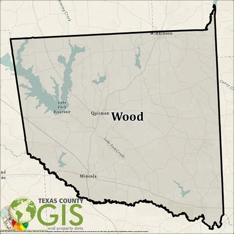 Wood County Shapefile and Property Data - Texas County GIS Data