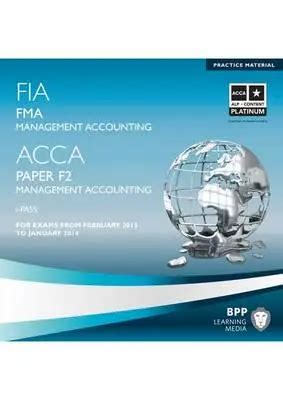 Fia Foundations In Management Accounting Fma Bpp Learning Media