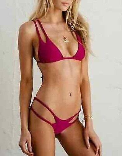 Mode Meer Kostüm Zwei Teile Rosa Dreieck Mode Slip Sexy Bikini 5454 eBay