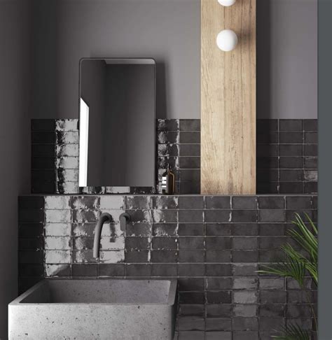 ALTEA Black Subways 75150 100100 Tile Stone Gallery