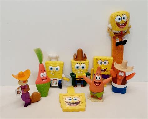 SpongeBob Squarepants Acrylic Action Figures | Mercari