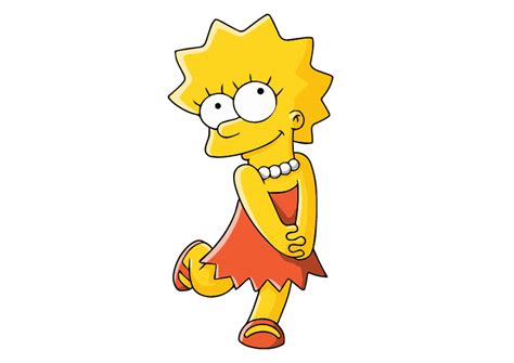 Lisa Simpson Free Vector Character SuperAwesomeVectors