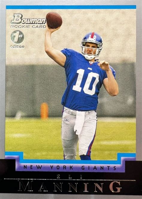 Eli Manning 2004 Bowman 111 1st Edition Bgs 9 Price Guide Sports