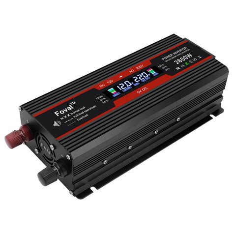 Modified Sine Wave Inverter 1000w 2600w 12v Eu Black Shielden