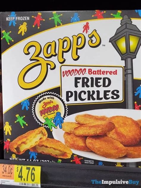 Zapps Voodoo Battered Fried Pickles Fried Pickles Frozen Snack