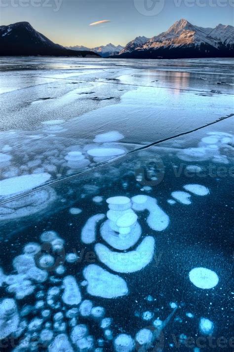 Abraham Lake Winter 5439740 Stock Photo at Vecteezy