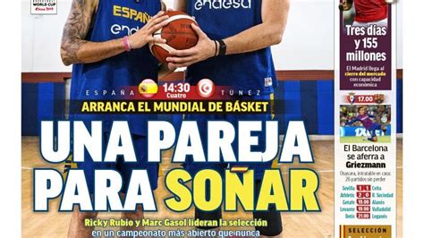 La Portada Del Diario Marca 31 08 2019