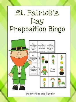 St Patrick S Day Preposition Bingo By Sweet Peas And Pigtails TpT