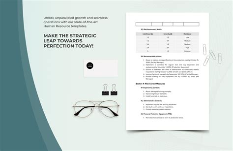 Slip Trip And Fall Risk Assessment Hr Template In Word Pdf Google