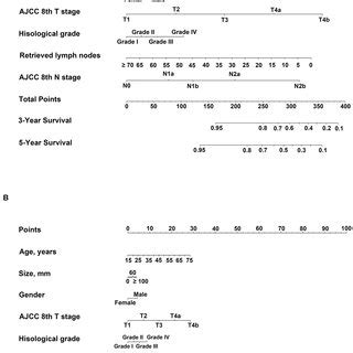 Nomograms Predicting Three And Five Year Overall Survival Os For