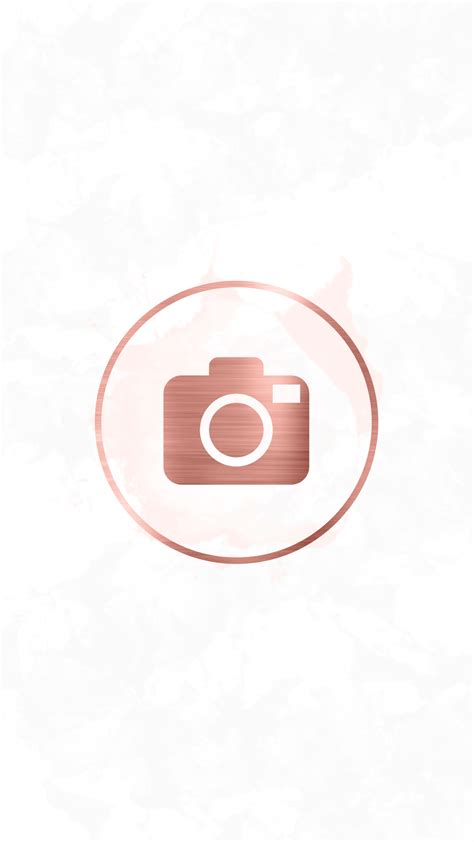 Camera Icon Aesthetic Rose Gold Ideas Mdqahtani