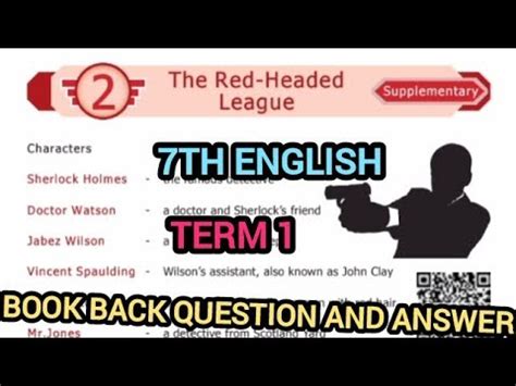 Th English Term The Red Headed League Book Back Question And Answer