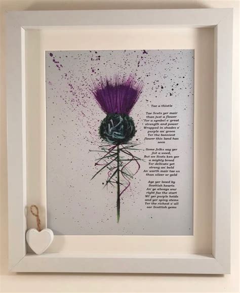 Grace On Twitter 💚💜 ‘tae A Thistle Original Art Print 💜💚 Earlybiz