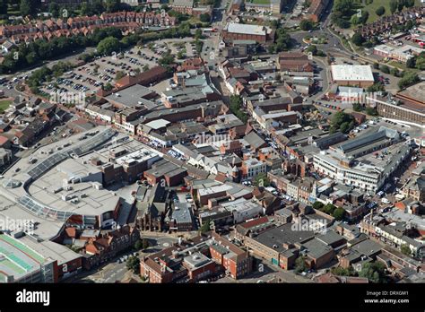 Aerial View Of Nuneaton Town Centre In Warwickshire Stock Photo Alamy