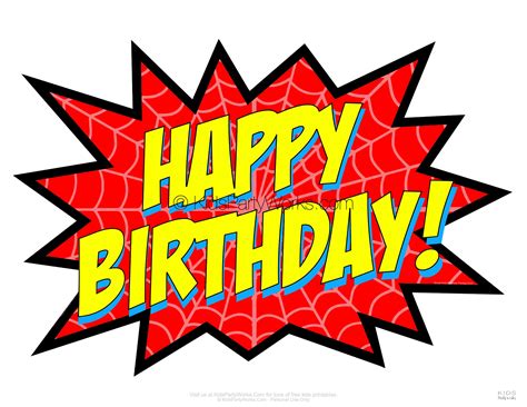 Happy Birthday Spiderman Ubicaciondepersonas Cdmx Gob Mx