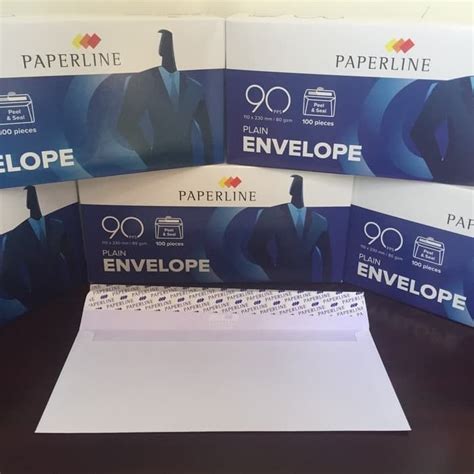 Amplop Envelopes Putih Polos 90104110 Paperline No 90 Lazada