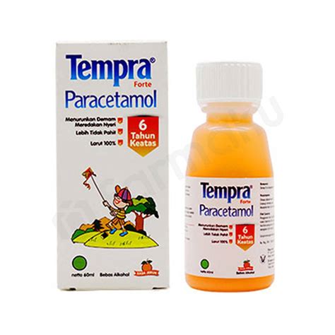 Tempra Forte Rasa Jeruk Sirup 60 Ml Farmaku