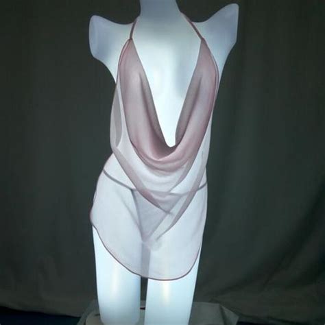 Jual Sexy Mini Lingerie Dress Tali Belakang Transparan Putih Kota Surabaya Phiphii Shop