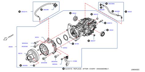 Nissan Pathfinder Differential Rear Ja D Genuine